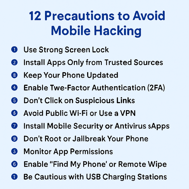 How to Avoid Getting Your Mobile Phone Hacked: 12 Essential Precautions