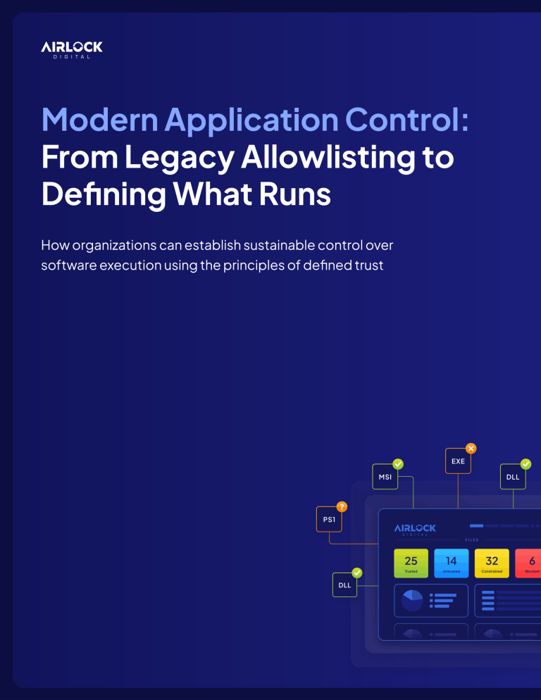 Modern application control from legacy allowlisting to defining what runs
