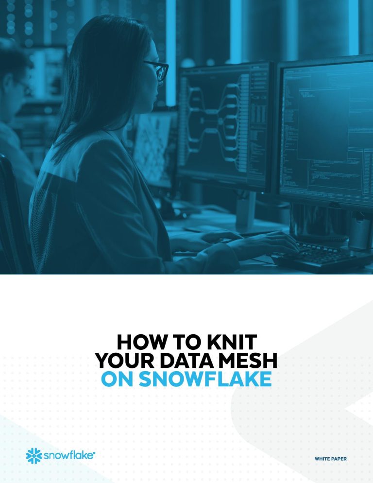 How to knit your data mesh on snowflake